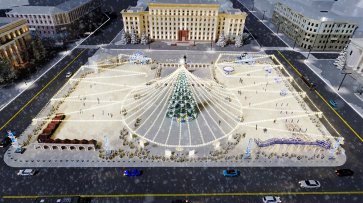 В Воронеже стартовал поиск подрядчика для оформления площади Ленина к Новому году