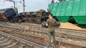 Вагоны с зерном сошли с рельсов в Воронежской области из-за неисправности стрелочного перевода