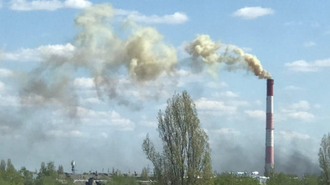 Воронежцев напугал разноцветный дым от пожара на предприятии