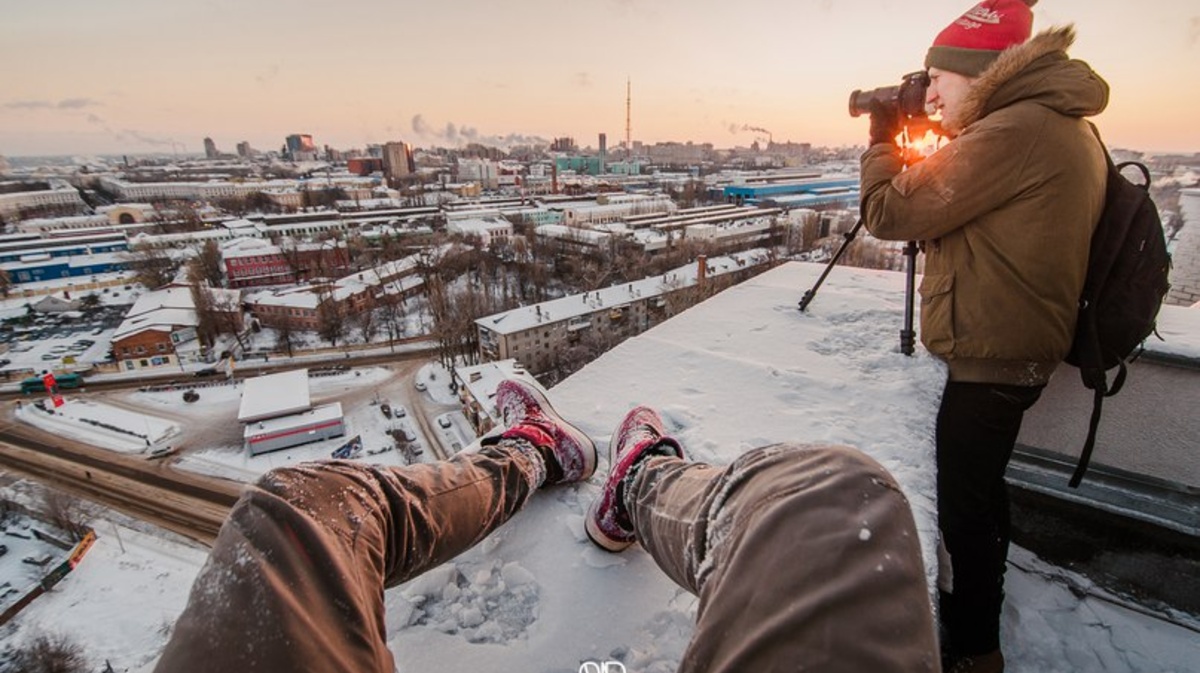 Москва с крыши зимой