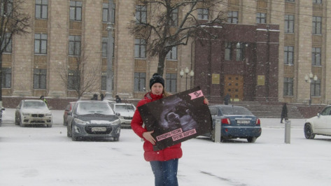 Мать семерых детей провела в Воронеже пикет против абортов