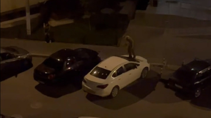Дебош пьяного вооруженного воронежца в камуфляже сняли на видео