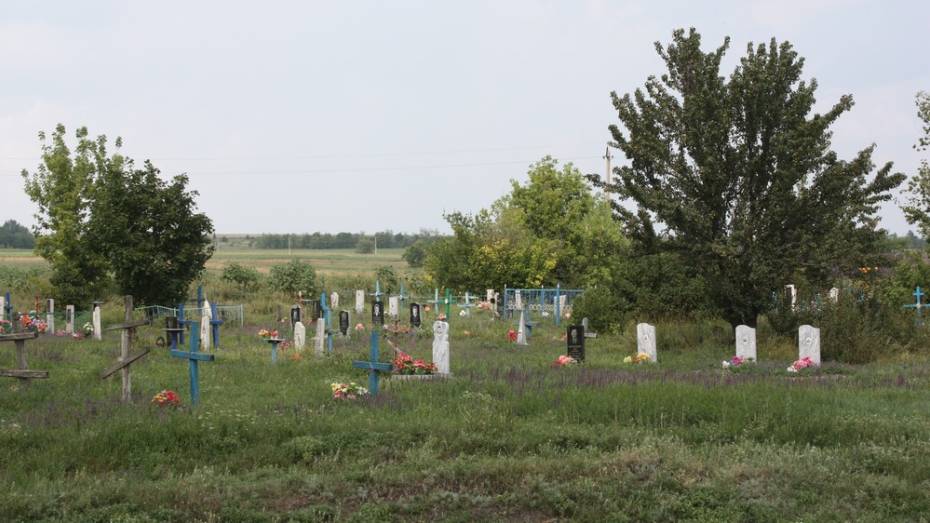 В ольховатском селе общественники благоустроили кладбище 