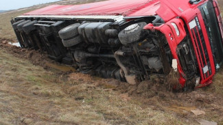 Воронежец скончался после опрокидывания DAF на Курской трассе