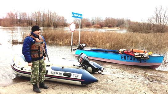 В Грибановском районе на реке Ворона открыли переправу