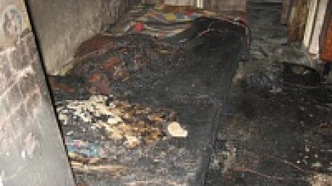 На пожаре в частном секторе сильные ожоги получил 36-летний воронежец