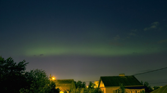 Воронежец сфотографировал полярное сияние летом