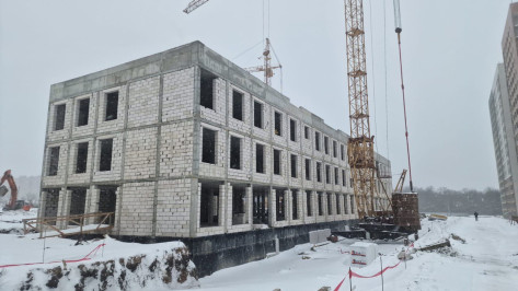 Воронежцам показали, как продвигается строительство школы на месте яблоневого сада