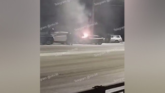 В Воронеже на улице Волгоградской загорелась машина