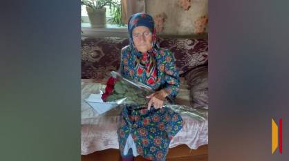 Жительница воронежского села Новохреновое Мария Андреещева отметила 100 лет