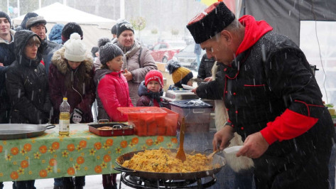 Из-за снега воронежский фестиваль национальной кухни лишился половины участников