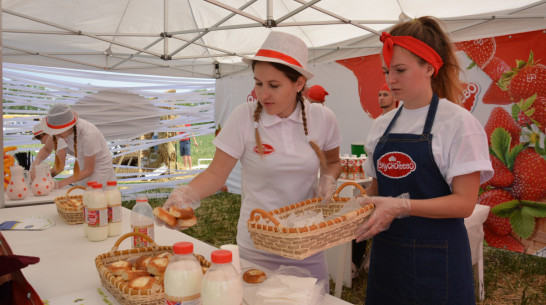 На «Дне Воронежского поля» прошла выставка продукции «Вкуснотеево» 