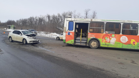 Пять человек пострадали в ДТП с рейсовым автобусом под Воронежем