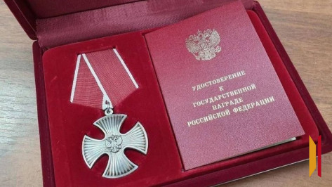 В Воробьевке орден Мужества участника СВО передали его родителям