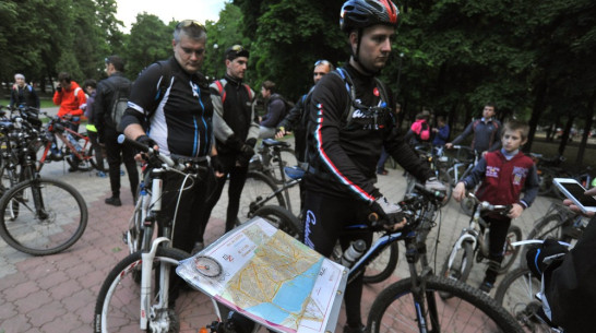 В велоквесте по историческим местам Воронежа прокатились 49 команд