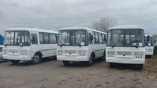 Россошанский район получил 7 новых автобусов для перевозки пассажиров