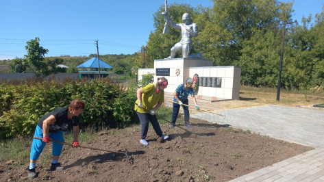 В павловском селе Михайловка завершается благоустройство территории ДК