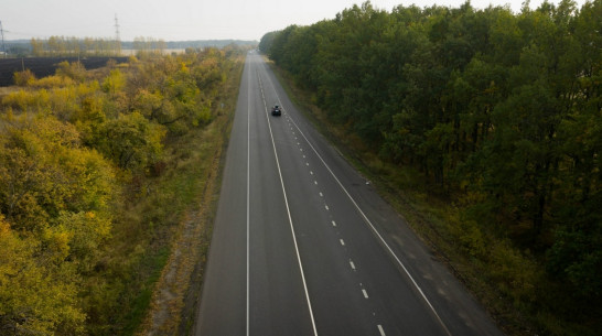 В Острогожском районе по нацпроекту отремонтировали участки автодороги Воронеж – Луганск
