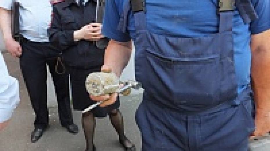 В Воронеже спасатели вырезали гранату из стены Платоновской гимназии
