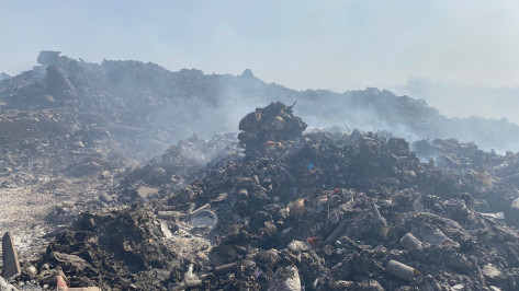 Большой пожар на полигоне отходов в Воронежской области привлек внимание Росприроднадзора