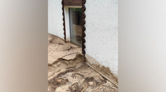 Сход селя затронул два дома под Воронежем