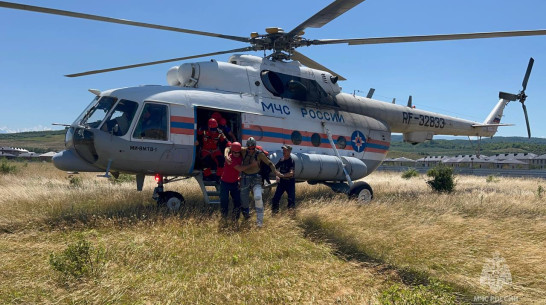 Спасение воронежского туриста из ущелья в Кабардино-Балкарии попало на видео