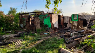 В верхнехавском селе Верхняя Маза при пожаре погиб 61-летний мужчина