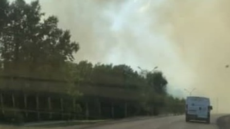 В Воронеже разгорелись 2 ландшафтных пожара