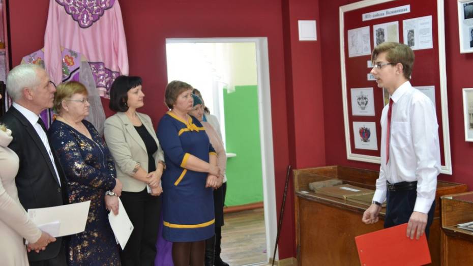 В лискинском селе Колыбелка после реконструкции открыли школьный музей