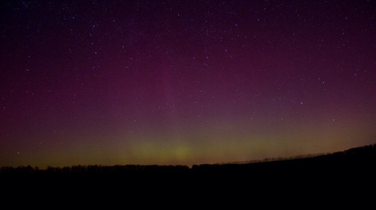 Жители Воронежской области увидели полярное сияние