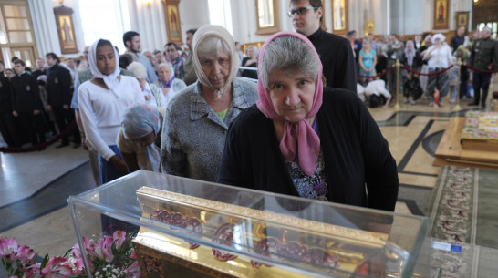 Мощам князя Владимира в Воронеже поклонились 20 тыс человек