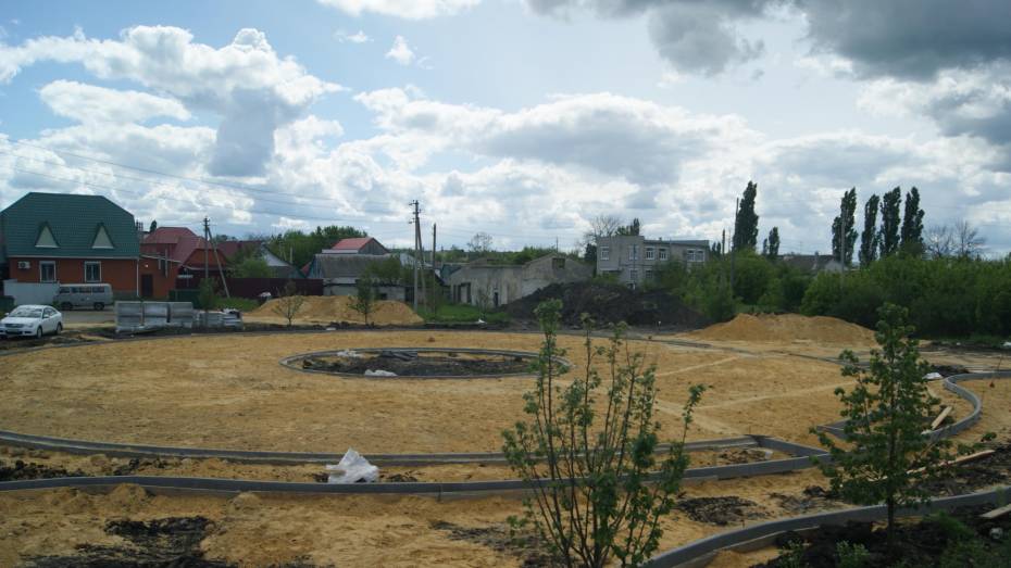 В Воробьевке начали строить новый сквер