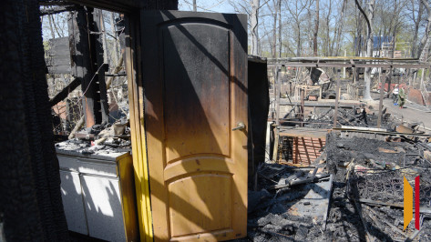 В Воронеже на Ближних Садах спасатели обнаружили труп на сгоревшей даче
