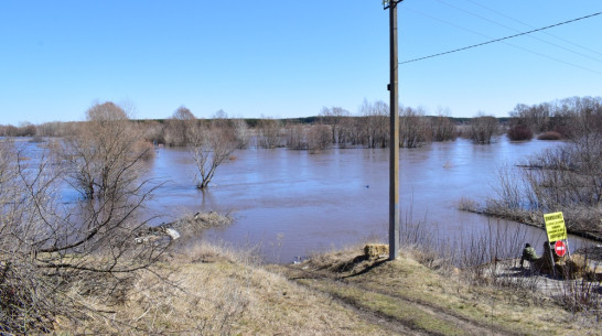 В Грибановском районе уровень воды в реке Ворона повысился на 2 м