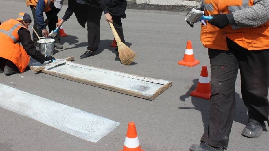 Власти направят до 102 млн рублей на нанесение дорожной разметки в Воронеже