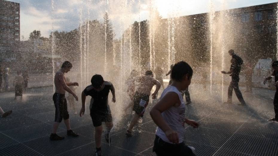 В Лискинском парке открылся светодинамический фонтан