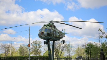 Пограничный боевой вертолет возле музея-диорамы в Воронеже обновят к 9 Мая