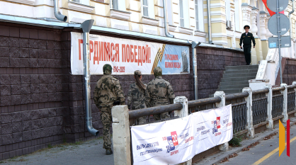 Служебный долг и гражданский выбор: воронежские росгвардейцы приняли участие в голосовании