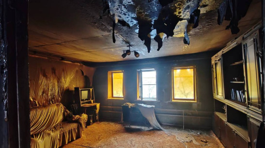 Утренний пожар унес жизни супружеской пары в Воронежской области