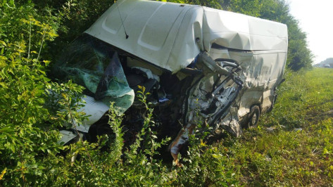 В Воронежской области 5 человек пострадали в жестком столкновении Nissan и микроавтобуса