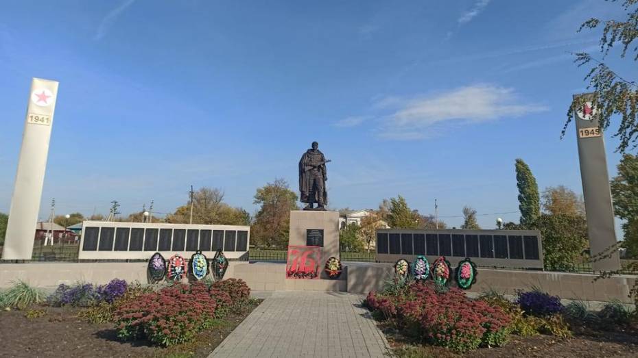Новую скульптуру солдата установили в таловском поселке Абрамовка