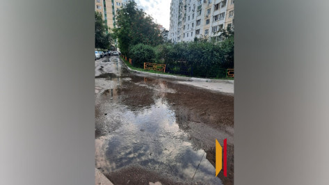 Воронежцы сообщили о крупном коммунальном потопе на улице Ломоносова