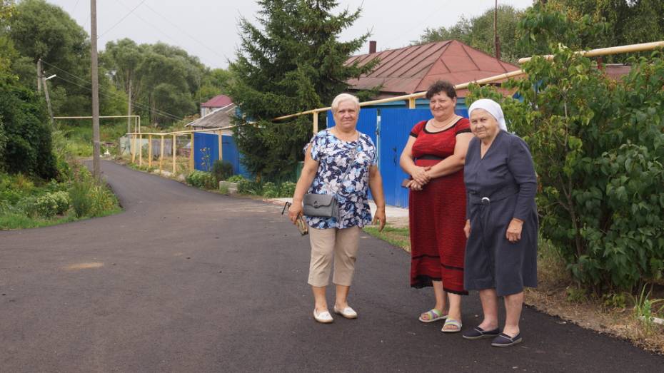 В хохольском селе Рудкино на капремонт уличной дороги потратили 5,5 млн рублей