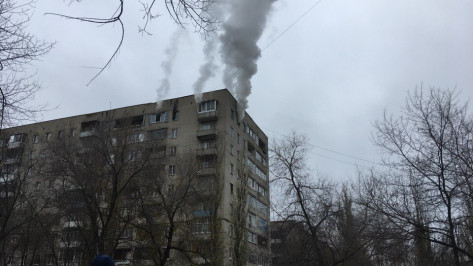 Пожар на левом берегу Воронежа попал на видео