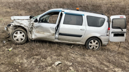 В Воронежской области грузовик снес «Ладу»: оба автомобиля вылетели в кювет