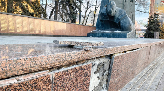Александр Бастрыкин обратил внимание на состояние памятника Славы в Воронеже
