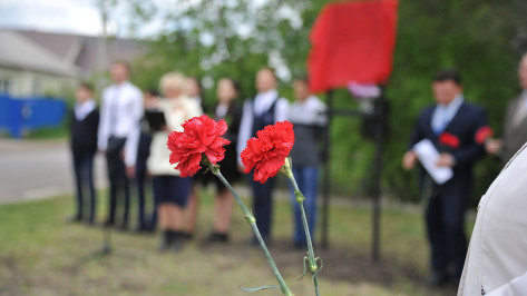 Житель Воронежа поблагодарил губернатора за содействие в установке памятника на могиле ветерана ВОВ