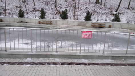 В воронежских парках около водоемов установили предупреждающие таблички