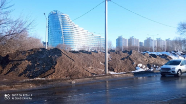 Снежный полигон возле парка «Дельфин» угрожает Воронежскому водохранилищу