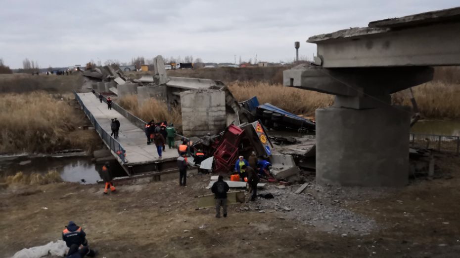 В Воронежской области обрушился мост через реку Савала